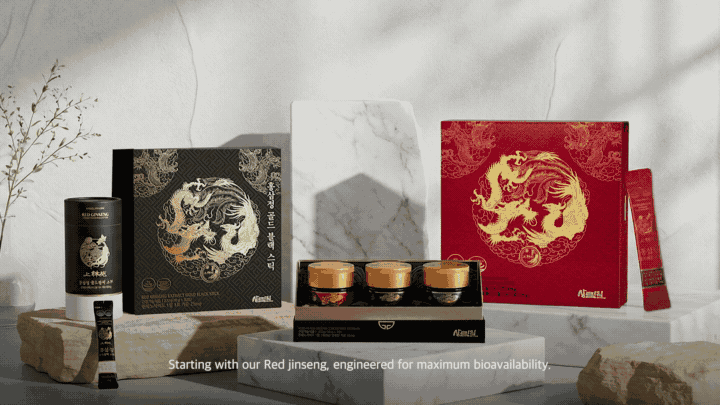 Traditional product package and red ginseng brand video example