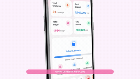 세로 스마트폰 화면 하나에 정보를 위아래로 쌓은 구성
